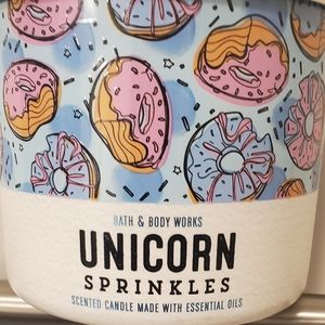 BBW Unicorn Sprinkles 3 Wick Candle